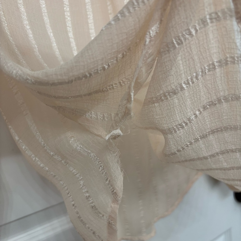Sheer Blush Stripe Blouse | Chelsea & Theodore S - Picture 6 of 9